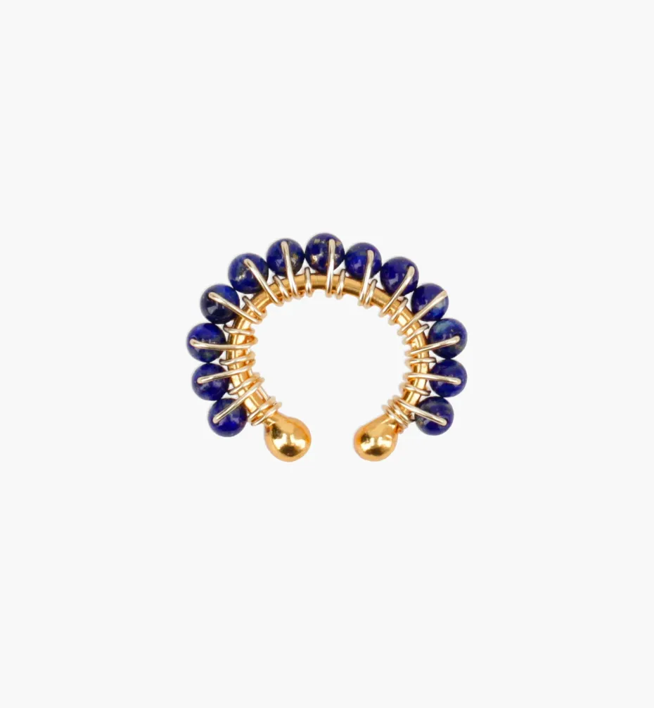 Ear Cuffs | Earrings*Mercedes Salazar Lapis Lazuli Large Ear Cuff